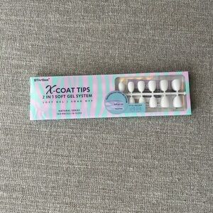 BTArtbox X-Coat Tips 2-in-1 Soft Gel Nail Tips - White- Brand New